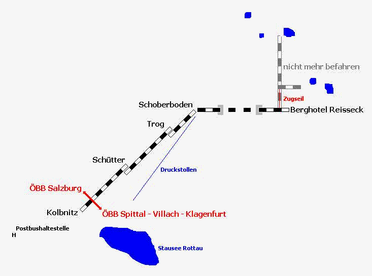 Reisseck Hhenbahn Karte