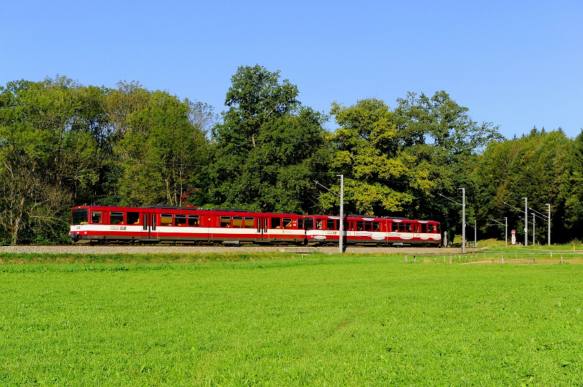 k-002. SLB Triebwagen bei Acharting 18.09.2012 hr