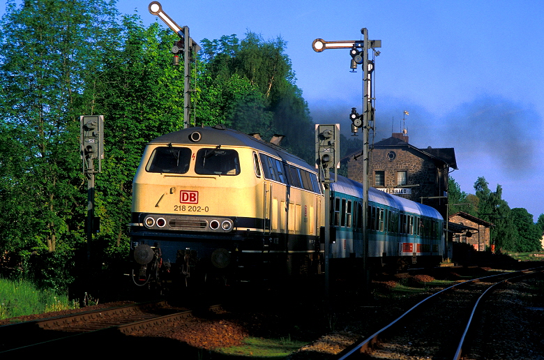 k-002 Bay. Waldbahn Bf. Triefenried 30.05.1996 foto hr