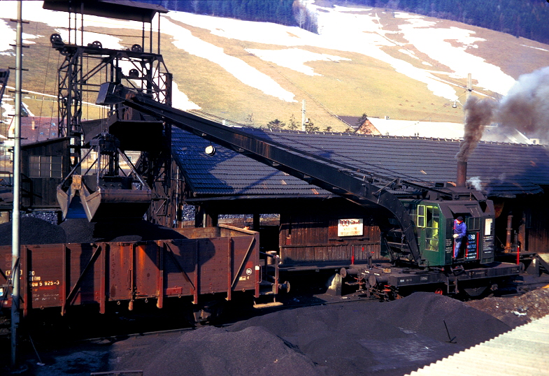 k-002 Erzbergbahn Dampfkran Bf. Vordernberg ca. 1975 Sammlung Herbert Rubarth foto heinz block