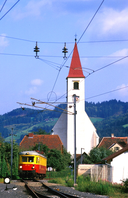 k-010 ET 12 Ef. belbach mit Kirche 07.09.1988 Foto Gustav Stehno