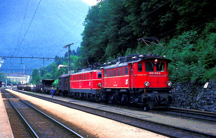 k-018 BB BR 1245.008 & 141.025 Bf. Bad Ausee 26.07.1989 foto herbert rubarth