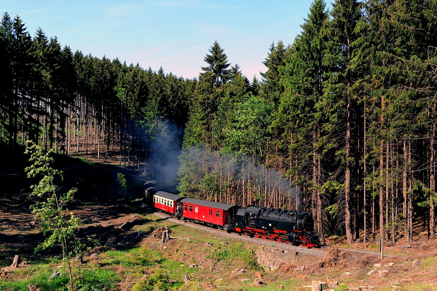 k-1011 Harzquerbahn vor Drei Annen Hohne 30.05.2011 hr