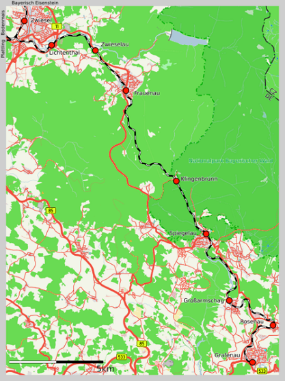 k-Bahnstrecke ZwieselGrafenau