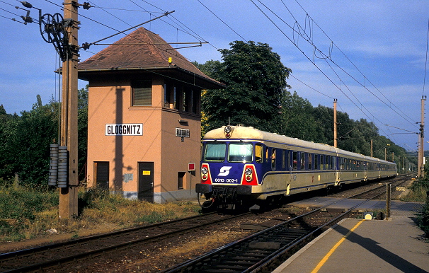 k-SE001 BR 4010 u. 6010.002 Einf. Gloggnitz 02.09.1992 foto herbert rubarth