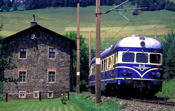 k-SE002 Blauer Blitz 5145.11  bei Klamm Schottwien 30.06.1995 foto herbert rubarth