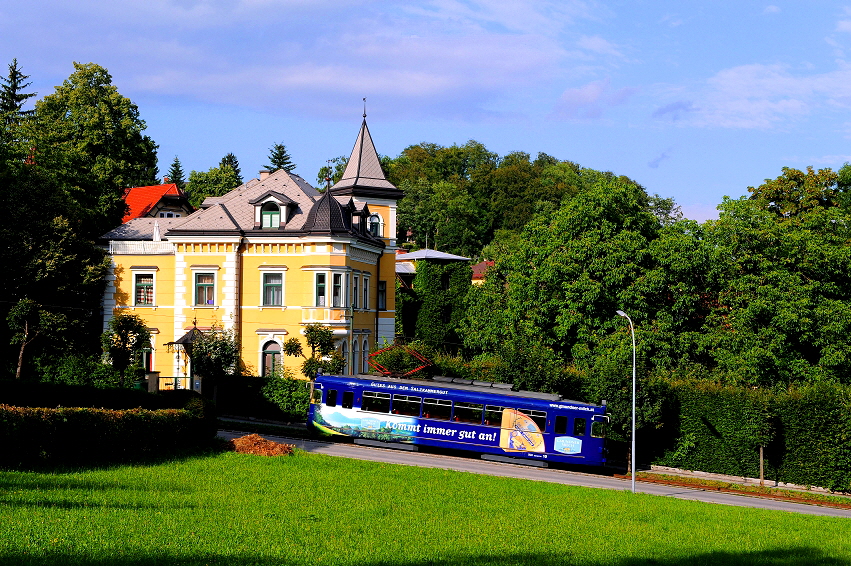 k-001 StH GM Straenbahn Gmunden 21.07.2011 Alois Kaltenbrunner Str. Ri. Gm. Bahnhof foto h. rubarth