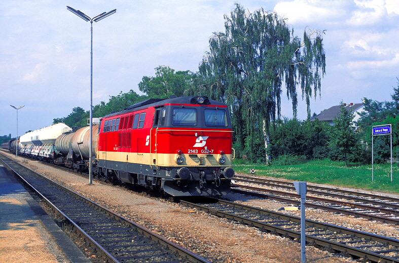 k-003. BR 2143 032-7 Bf. Laa an der Thaya 09.08.1999 hr 