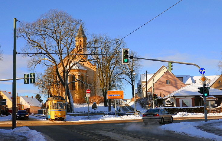 k-024. Woltersdorfer Strab. Woltersdorf Kirche 06.01.2017 hr