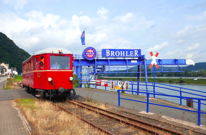 k-032. Brohlt. T 13 Brohl Rheinhafen Gleissende 26.08.2017 hr