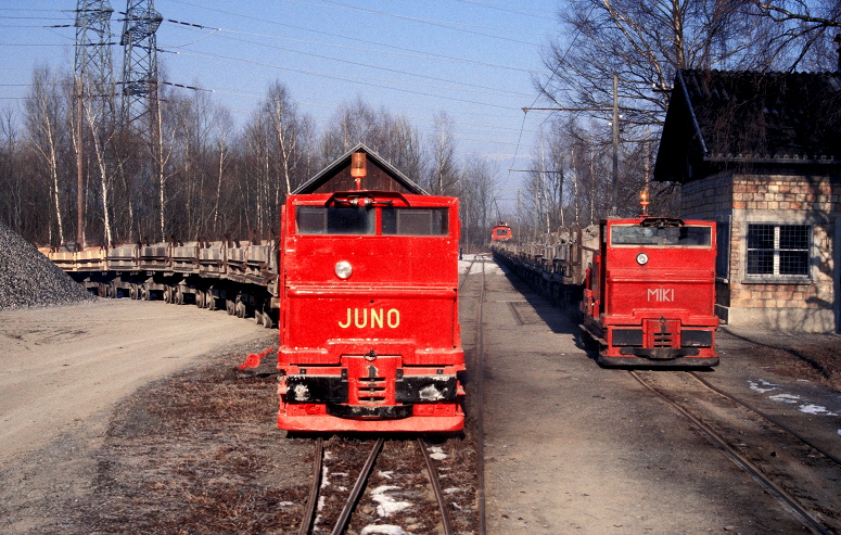 k-117. IC37. Lok Juno, Miki und Heidi in Kadelberg 04.02.1998 rk